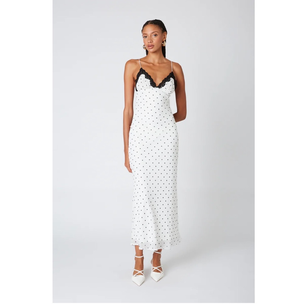 BNWT NIA Jasmine polka dot slip dress. Size L.